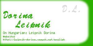 dorina leipnik business card